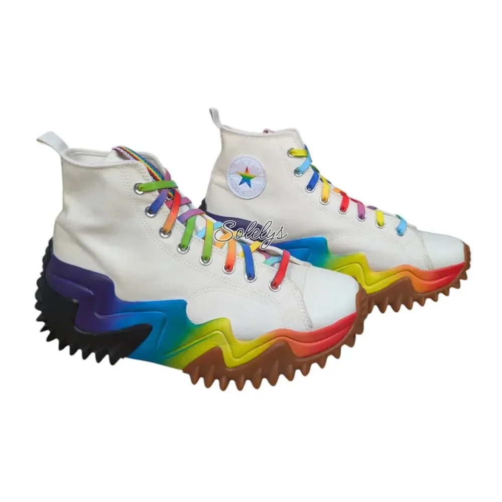 Converse Run Star Motion High Top Pride Platform Sneaker Mens 12 Womens 13.5 - Picture 5 of 10